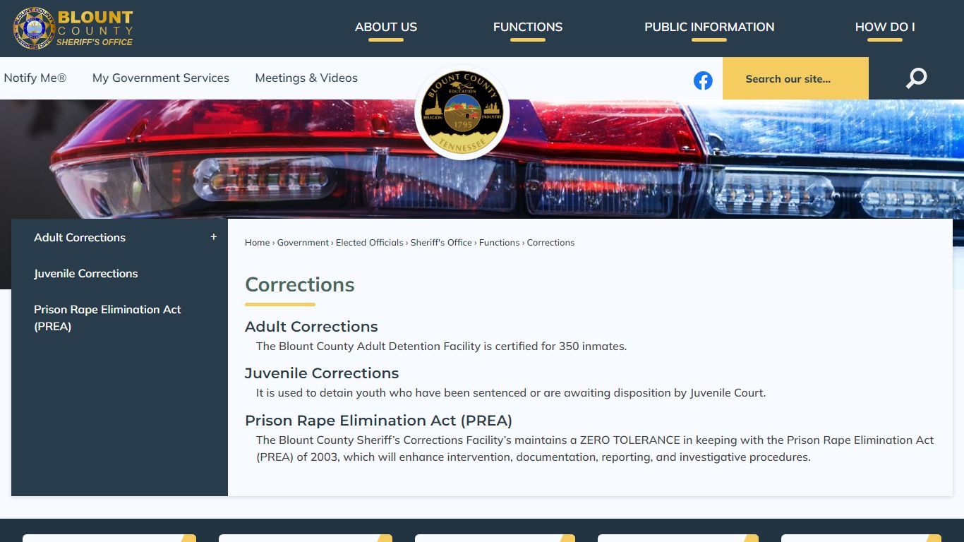 Corrections | Blount County, TN